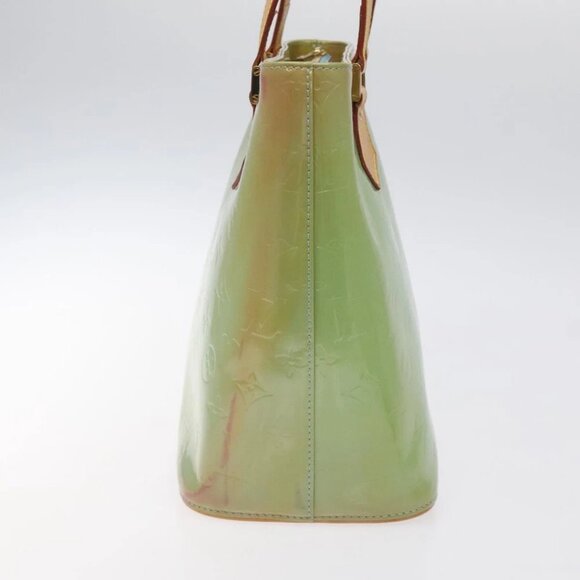 LOUIS VUITTON Monogram Vernis Houston Hand Bag Baby Blue - Picture 4 of 14